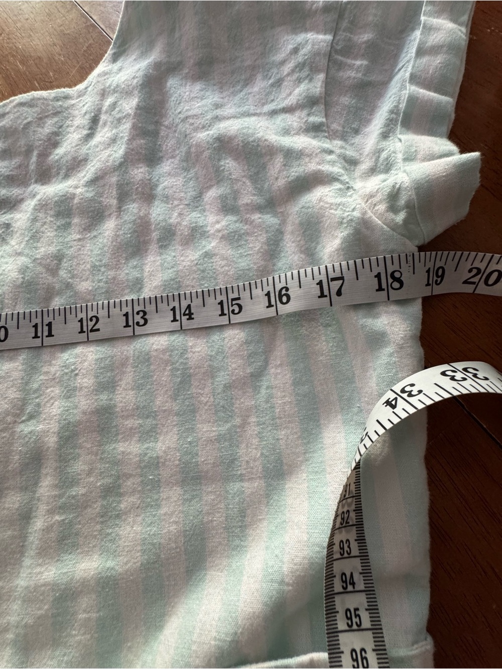 Hope & Henry Stripe Linen Organic Cotton Blend Dress with Patch Pockets Size 4 - Picture 9 of 12
